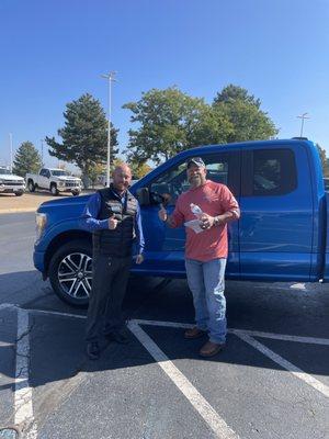 Joshua and new Truck Owner!