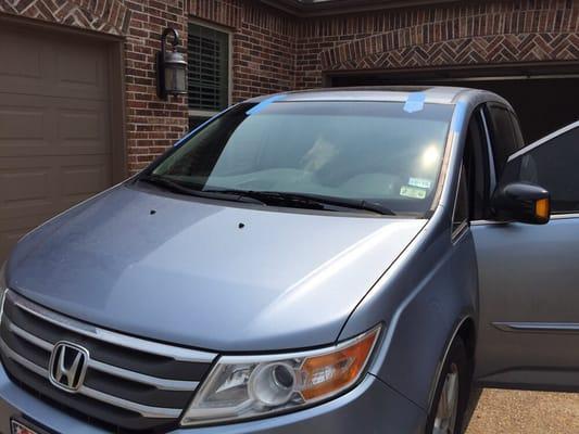 Getting ready a 2014 Honda Odyssey.