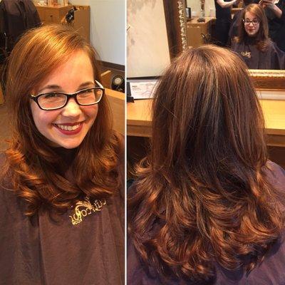 Holly transformed my grown out mess into a gorgeous bouncy style!