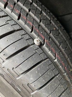 Screw in tire