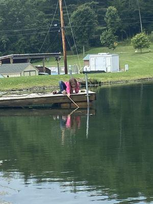 Dock near our campsite