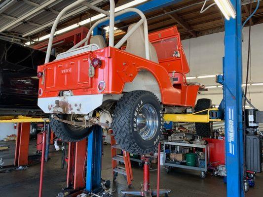 48 Jeep Willy's on board for some work