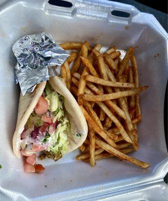 Mini Falafel and fries