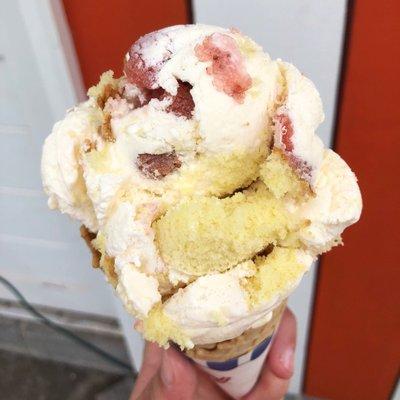 One of the featured flavors from the 2018 season Strawberry Shortcake!