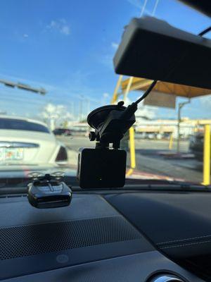 Install / cable management for my dashcam and radar detector