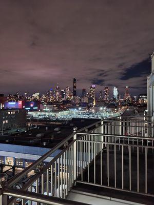 City view on terrace