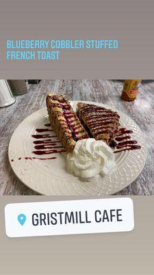 Blueberry Cobbler Stuffed French Toast