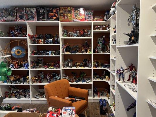 A heaven for a hobby... a room full of "Toys" in the Hobby Room by Designer Closets.