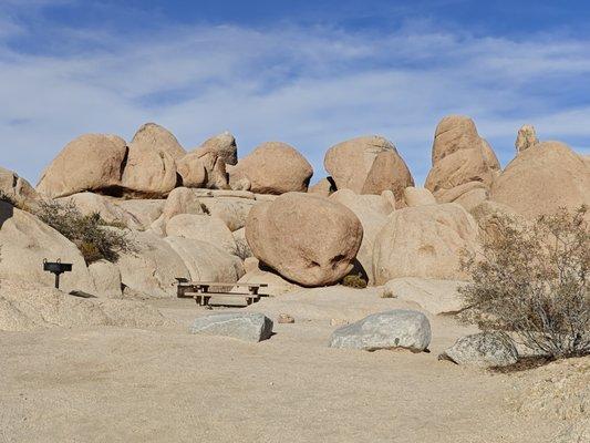 Mom drove through this place, the coolest campground I've ever seen. First come, first serve, and there were empty spots like this.