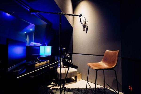 STUDIO A VOCAL BOOTH - 
PLAYBACK RECORDING STUDIO LOS ANGELES