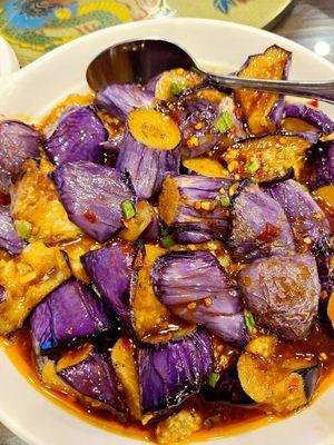 Saute eggplant