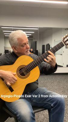 Basilio's Wed Group Guitar Class Antonio Rey Exercises