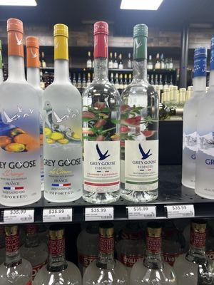 Grey Goose Essences Watermelon & Basil  White Peach & Rosemary, Strawberry & Lemongrass