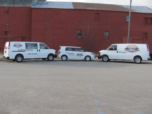 Look for our fleet vehicles around town!