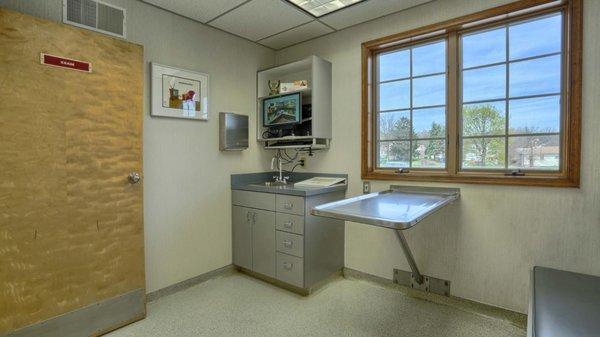 Private exam rooms