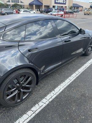 Ceramic coating plus tent on my 2024 Tesla