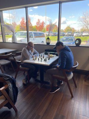 Apparently, there is a chess club that meets there regularly!