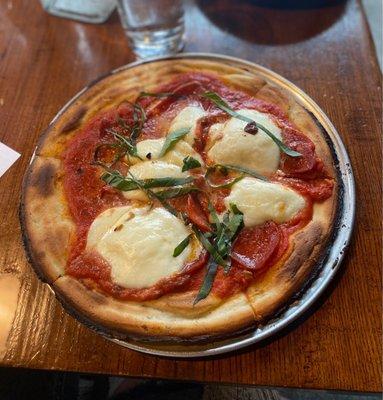 GF Margherita Pizza with pepperoni