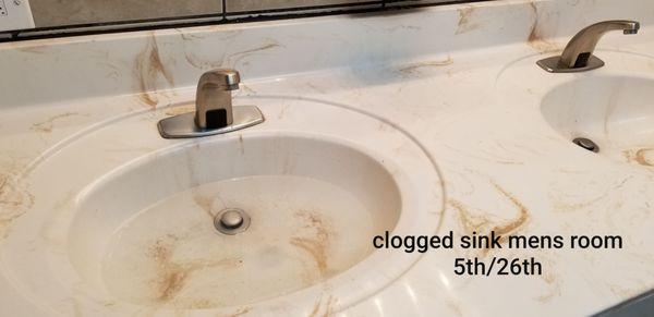 Clogged sinks