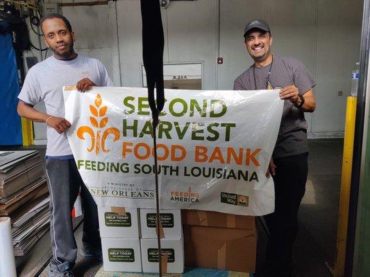 Freddie and his guys were AMAZING helping us unload over 5,000 pounds of donations!