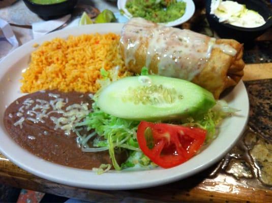 Chicken chimichanga