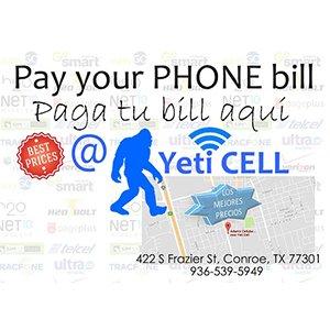 Pay your Phone bill @ Yeti Cell. Paga tu bill aqui @ Yeti Cell. We offer the best plans for your needs and the best prices!