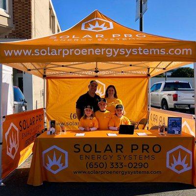 Custom Event Tent and Table cover for our friends at Solar Pro!