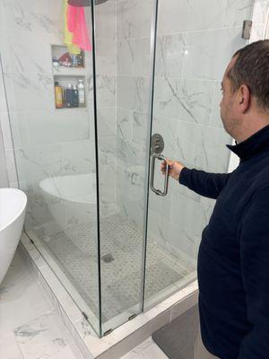 Shower door