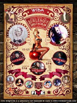 Burlesque Show on April 14th, 2018 at FIVE