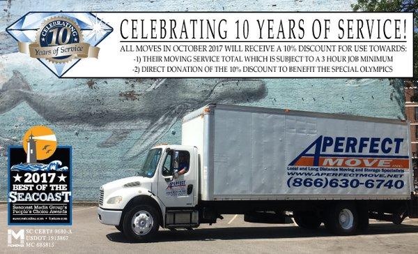 Recently Celebrating 10 Years of service in the Seacoast.