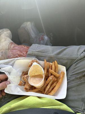 Chicken tenders and fries