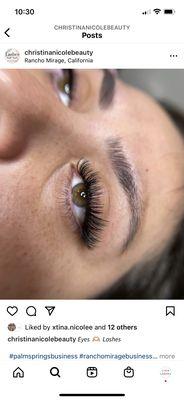 Volume lashes by Christina, our new phenomenal lash artist!