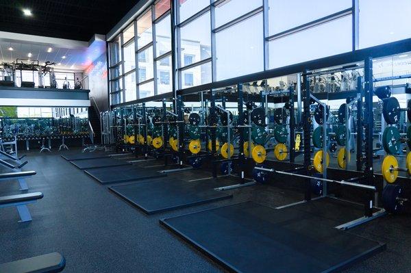 Plenty of weightlifting platforms available for our members