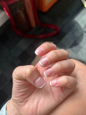 Chipper gel nails less than a week