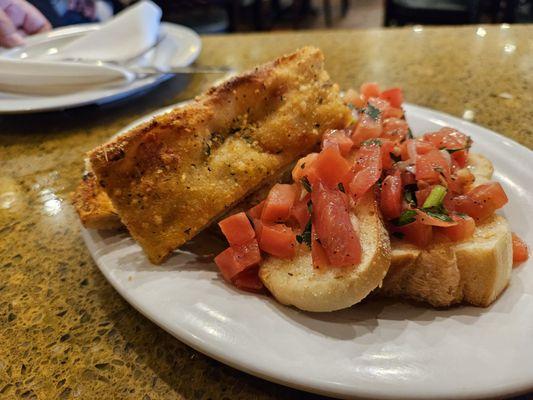 Garlic and Bruschetta breads