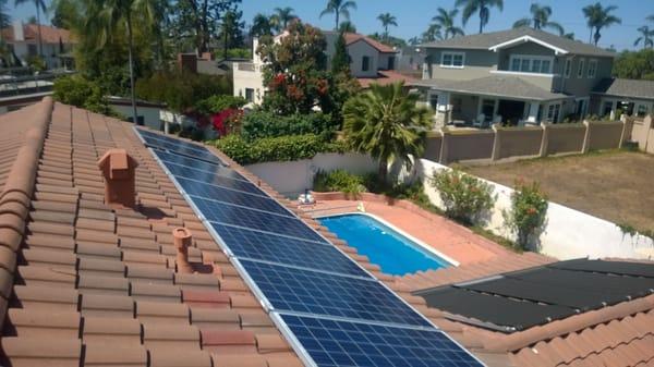 Solar Electric residential solar electric and solar pool heating.