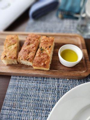 Complimentry bread and olive oil