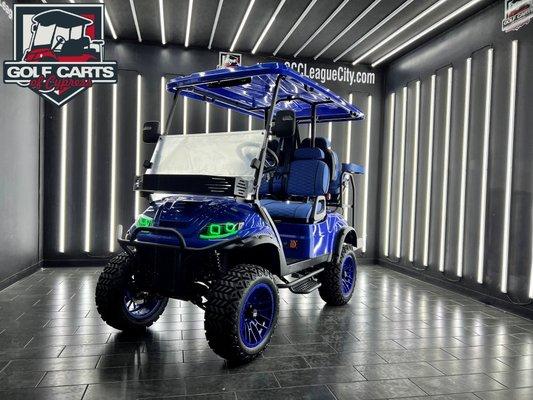 2024 Electric Spartan EV Hawk 2.0 Royal Blue *150 Ah Lithium Maintenance Free Battery*