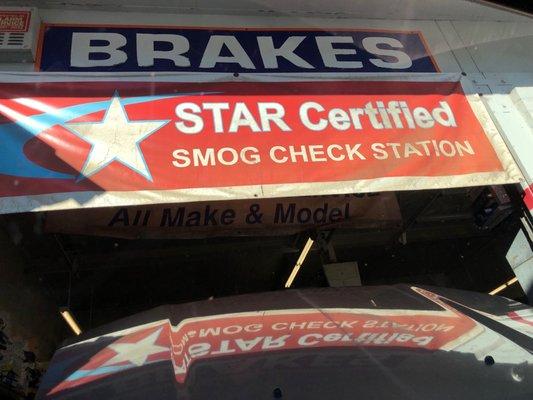 Sitting in the car, waiting for the smog test to finish!