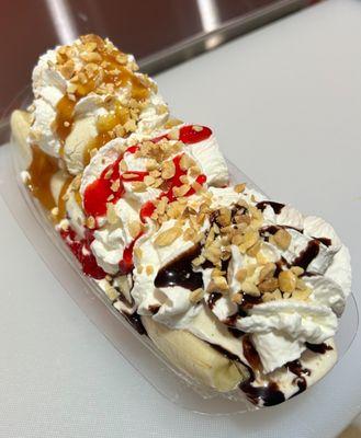 Un banana split