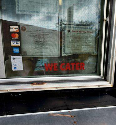 Sept 2022: They cater! I highly recommend their barbeque