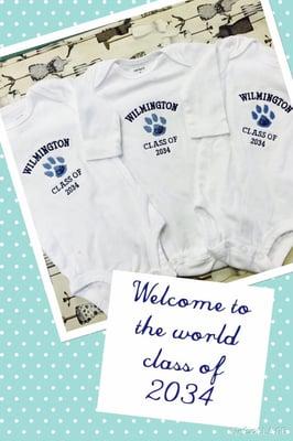 Customize onesies for your newest addition to the family.