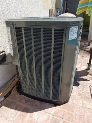 Condenser for the system. Several brands and options available! We chose a Trane! 16 eer