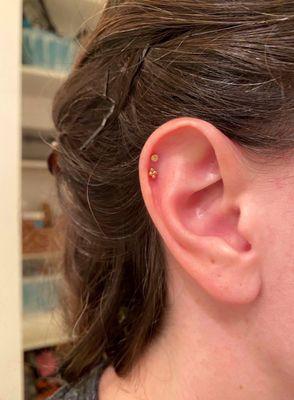 Helix piercings