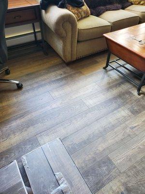 The new technology in water resistant laminates is amazing.. SAV-ON Flooring has them on sale