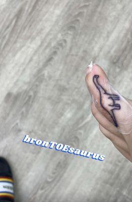 Toe tattoo