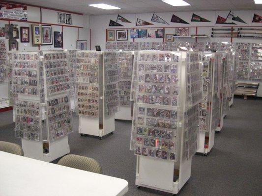 Thousands of Trading Cards on display everyday.