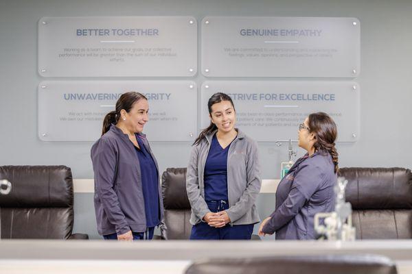 Our nurses' camaraderie translates into seamless, compassionate care for our patients every day.