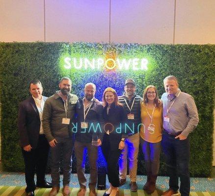 Freedom Solar leadership team at the SunPower dealer conference where we were honored with winning the National Top Producer of the Year!