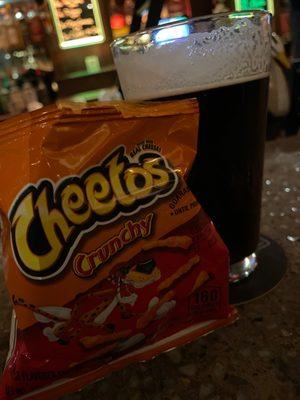 Central Waters Mudpuppy Porter and Celebrate Yourself Cheetos...#BMG2022 #iatse